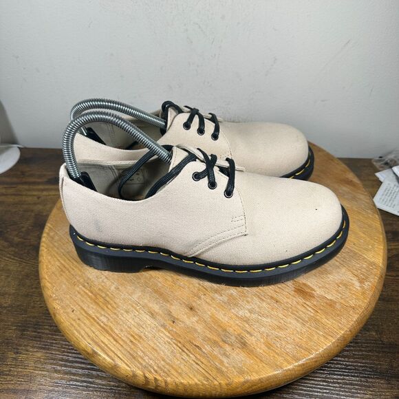 Dr. Martens 1461 Cream Brown Tan Oxfords Leather Shoes Women's Size 7